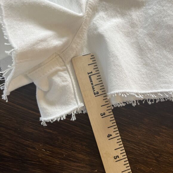 Madewell Shorts Womens Size 32 W Relaxed Denim White Cut Off NWT MSRP $78 - Picture 14 of 14